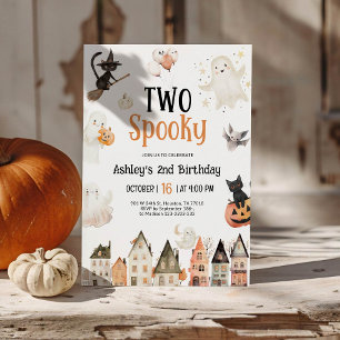 Twee Spooky Halloween 2e Verjaardag Kaart