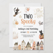 Twee Spooky Halloween 2e Verjaardag Kaart (Voorkant)