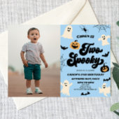 Twee Spooky Halloween Afbeelding 2e verjaardagsfee Kaart