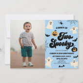 Twee Spooky Halloween Afbeelding 2e verjaardagsfee Kaart (Voorkant)