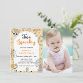 Twee Spooky Halloween Ghost 2e Verjaardag Foto Kaart (Staand voorkant)