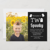 Twee Spooky Halloween Ghost 2e verjaardag Kaart (Voorkant)