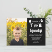 Twee Spooky Halloween Ghost 2e verjaardag Kaart (Staand voorkant)