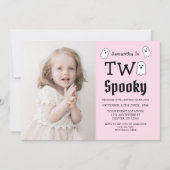 Twee Spooky Halloween Ghost 2e verjaardag Kaart (Voorkant)