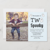 Twee Spooky Halloween Ghost 2e verjaardag Kaart (Voorkant)