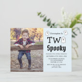 Twee Spooky Halloween Ghost 2e verjaardag Kaart (Staand voorkant)