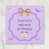 Twee Spooky Halloween Ghost Verjaardag Bedankjes Labels (Voorkant)