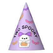 Twee Spooky Halloween Ghost Verjaardag Feesthoedjes (Voorkant)