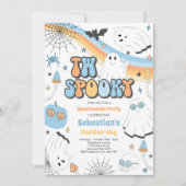 Twee Spooky Halloween Groovy Ghost 2e verjaardag Kaart (Voorkant)