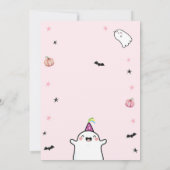 Twee Spooky Halloween Meisje 2e Verjaardag Uitnodi Kaart (Achterkant)