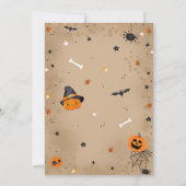 Twee Spooky Halloween Schattigee Ghost 2e Verjaard Kaart (Achterkant)