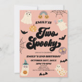 Twee Spooky Halloween Tweede Verjaardag Party Kaart (Voorkant)