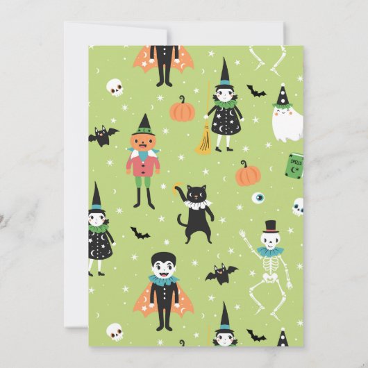 Twee spooky Halloween uitnodiging (Achterkant)