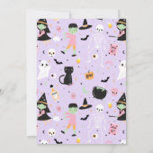 Twee Spooky Halloween Verjaardagsfeestuitnodiging Kaart (Achterkant)