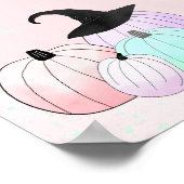 Twee Spooky Pastel Halloween Verjaardag Welkom Poster (Hoek)