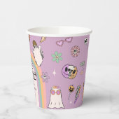 Twee Spooky Retro Fun Halloween 2e Verjaardagsfees Papieren Bekers (Links)