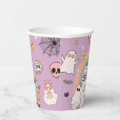 Twee Spooky Retro Fun Halloween 2e Verjaardagsfees Papieren Bekers (Rechts)