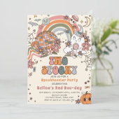 Twee Spooky Retro Ghost Halloween 2e Verjaardag Kaart (Staand voorkant)