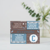 Twee Sporten Baby Shower-uitnodigingen Kaart (Staand voorkant)