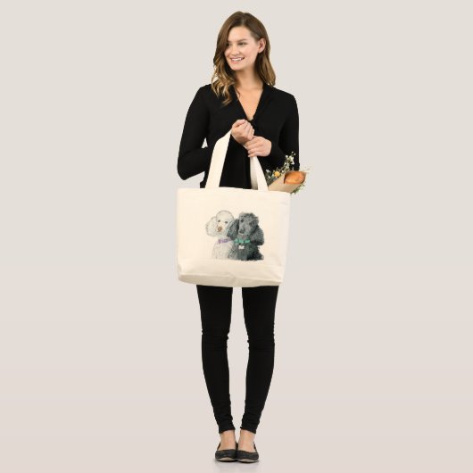Twee spuitbussen zak grote tote bag (Voorkant (model))