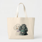 Twee spuitbussen zak grote tote bag (Voorkant)