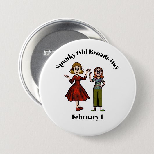 Twee Spunky Old Broads Button (Voorkant /achterkant)