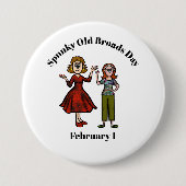 Twee Spunky Old Broads Button (Voorkant)