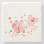 Twee staafvarkens in het Onderzetter van de Steen  (Voorkant)