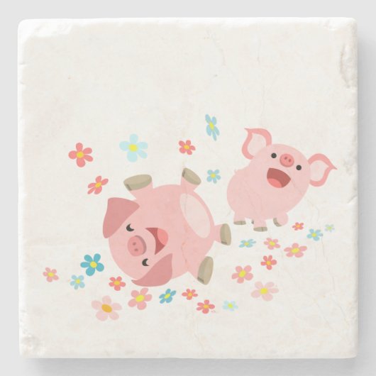 Twee staafvarkens in het Onderzetter van de Steen (Voorkant)