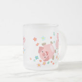 Twee staartvarkens in voorjaarsvorste Mok (Voorkant rechts)