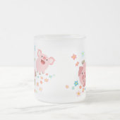 Twee staartvarkens in voorjaarsvorste Mok (Center)