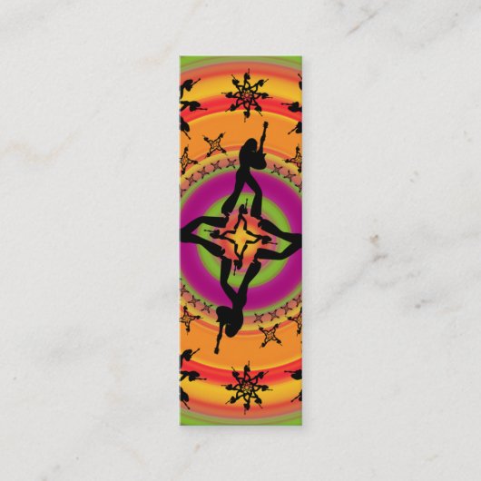 Twee stappen - Skinny Card Mini Visitekaartje (Voorkant)