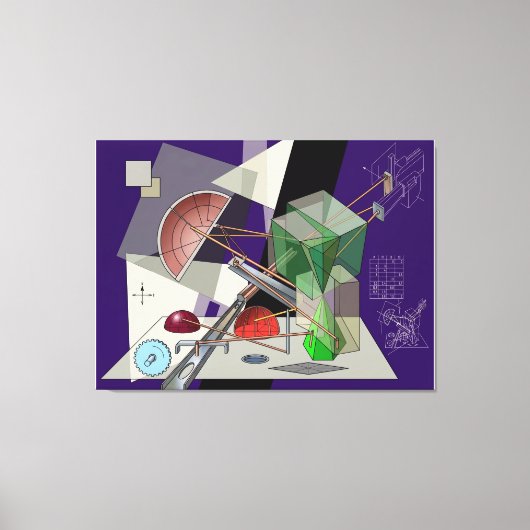 Twee Stappen Terzijde Canvas Afdruk (Voorkant)