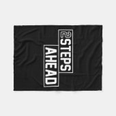 Twee stappen vooruit fleece deken (Voorkant (Horizontaal))