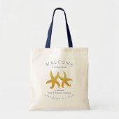 Twee Starfish Destination Wedding Welcome Gift Tas (Voorkant)