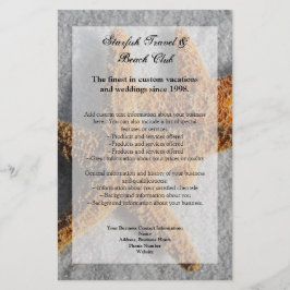 Twee Starfish in de Zand, de Beach Flyer of het Pr