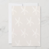 Twee Starfish Mr. en Mrs Couples Shower Invitatio Kaart (Achterkant)