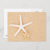 Twee Starfish op een strand Briefkaart (Voorkant / Achterkant)