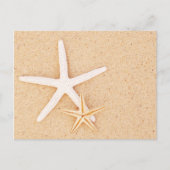 Twee Starfish op een strand Briefkaart (Voorkant)