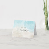 Twee Starfish Waterverf dank u voor uw uitnodiging (Voorkant)