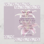 Twee Stargazer-lelies Trouw Uitnodiging Set (Voorkant / Achterkant)