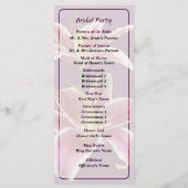 Twee Stargazer Lelies Trouwprogramma Programmakaart (Achterkant)