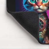 Twee Steampunk Kittens Poseren Muismat (Hoek)