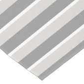 Twee steengrijze streep korte tafelloper (Hoek)