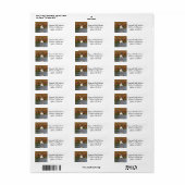 Twee stelten met zwarte hals etiket (Full Sheet)