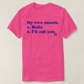 twee stemmingen t-shirt (Design voorkant)