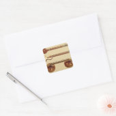 Twee sterren en een rudra vina uit de Musical Vierkante Sticker (Envelop)
