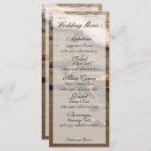 Twee sterren kustkaart menu (Voorkant / Achterkant)