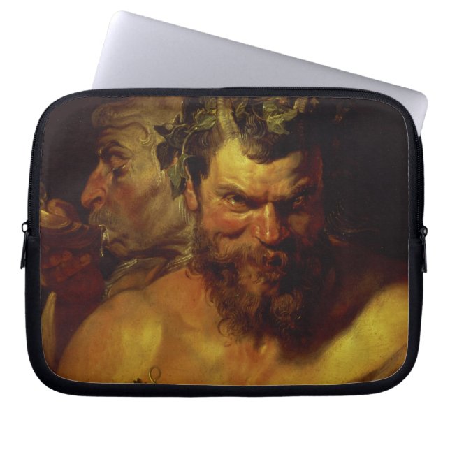 Twee sterren (olie op het paneel) laptop sleeve (Voorkant)