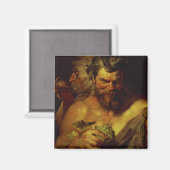 Twee sterren (olie op het paneel) magneet (Voorkant / Achterkant)